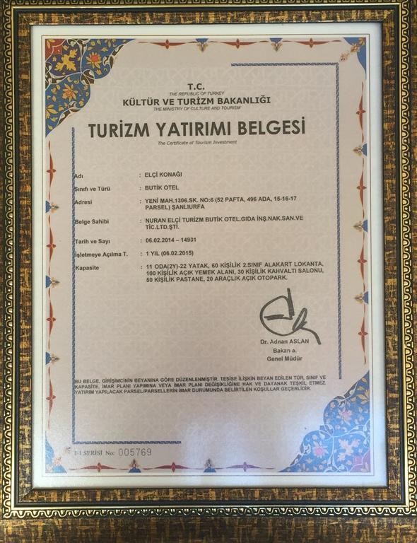 Elci Konagi Butik Hotel Sanlıurfa Extérieur photo